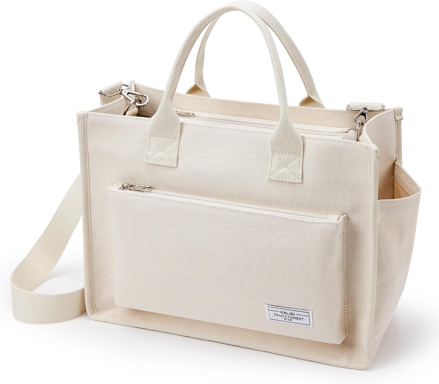Canvas Tote Bag for Women, Laptop Tote Bag for Work, Travel & Daily Use