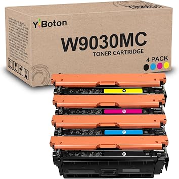 High Yield W9030MC W9031MC W9032MC W9033MC Toner Cartridge Replacement for HP Color Leserjet Managed MFP E67550dh E67650dh E67560z E67660z Printer,4-Pack