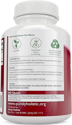 Miniatura 6 de Purely Holistic Extracto de semilla de uva de 400 mg + extracto de cereza ácida y paquete de semillas de apio – 430 cápsulas veganas – Fabricado en