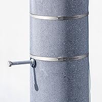 Vista 6 de Oudain Paquete de 40 soportes de montaje para postes más grandes, abrazaderas de poste ajustables, soporte de banda de señal de tráfico, soporte