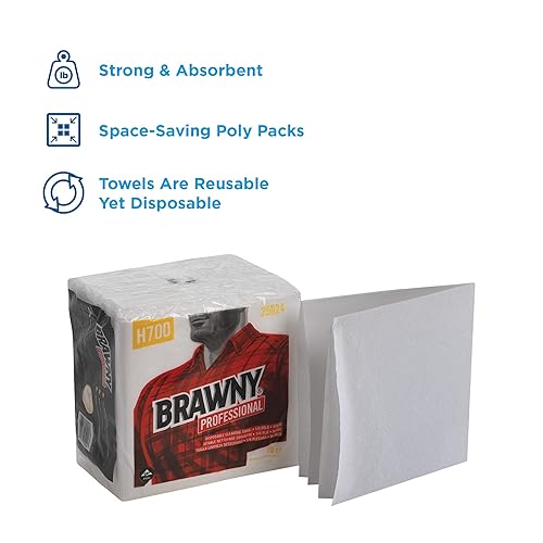 Miniatura 9 de Brawny Professional H600 Pick-A-Size - Toalla ligera HEF de larga distancia por GP PRO (Georgia-Pacific) 29317 blanco (1 rollo 1 776
