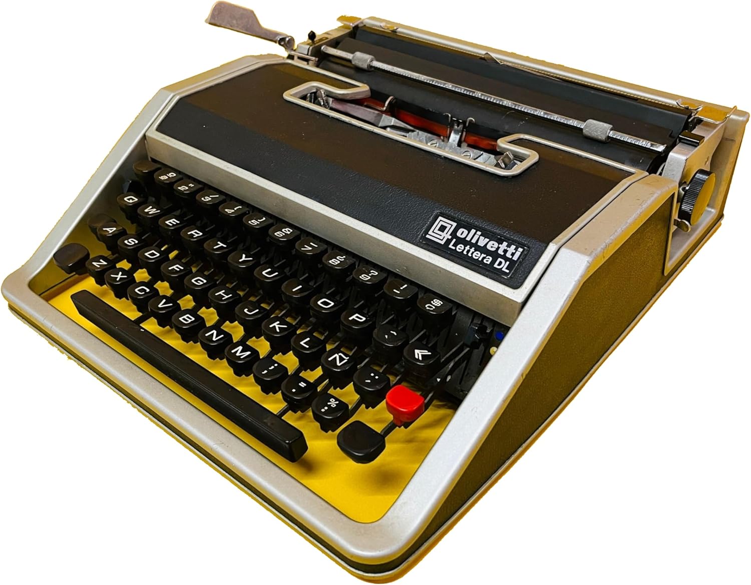 Vintage 70s Black Portable Manual Typewriter with Case Retro Writing Machine Gift for Writers & Collectors