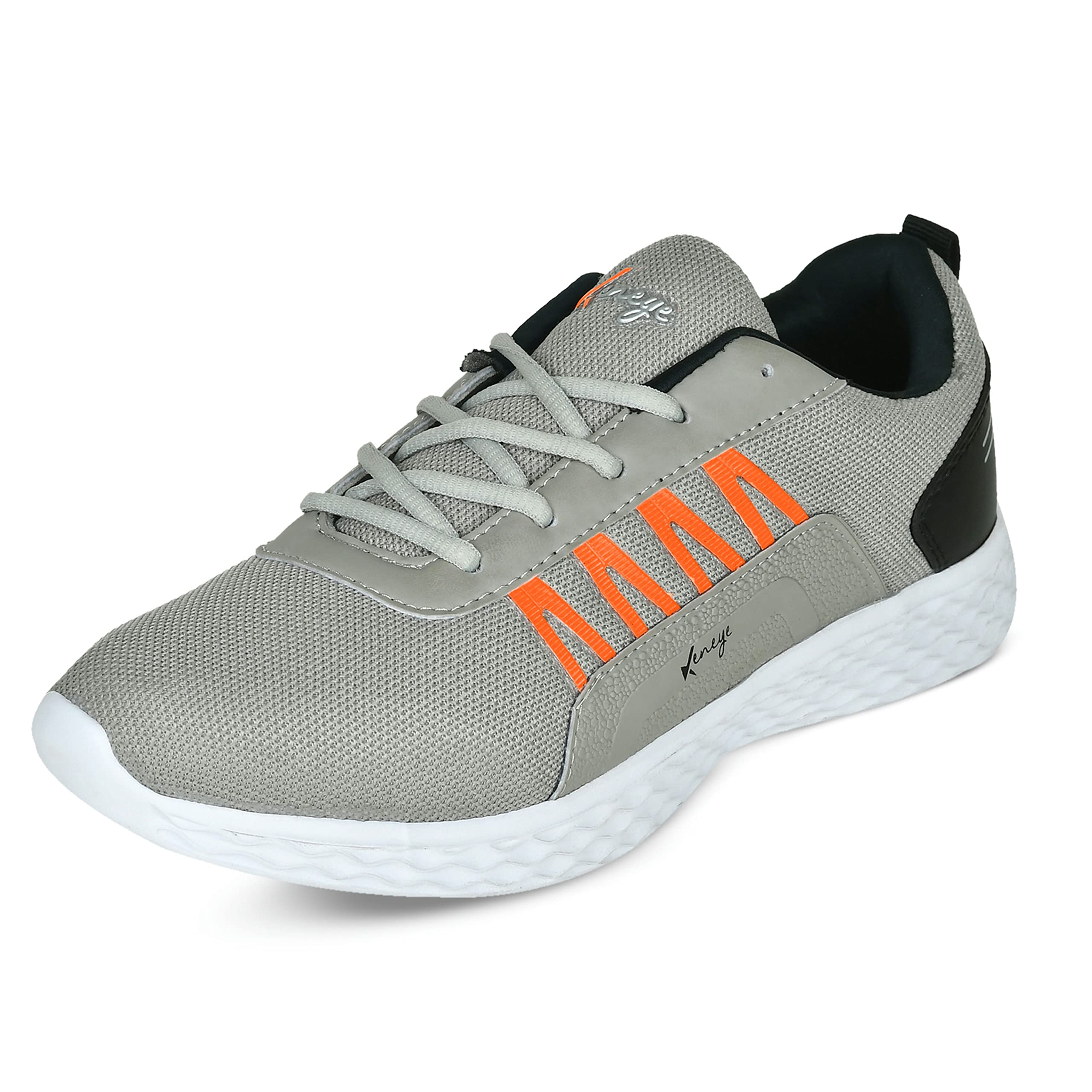 Keneye® Mens Line-Up Sports Running Shoes Grey Orange UK/in-6 (B0B36D959L) Amazon Price History, Amazon Price Tracker