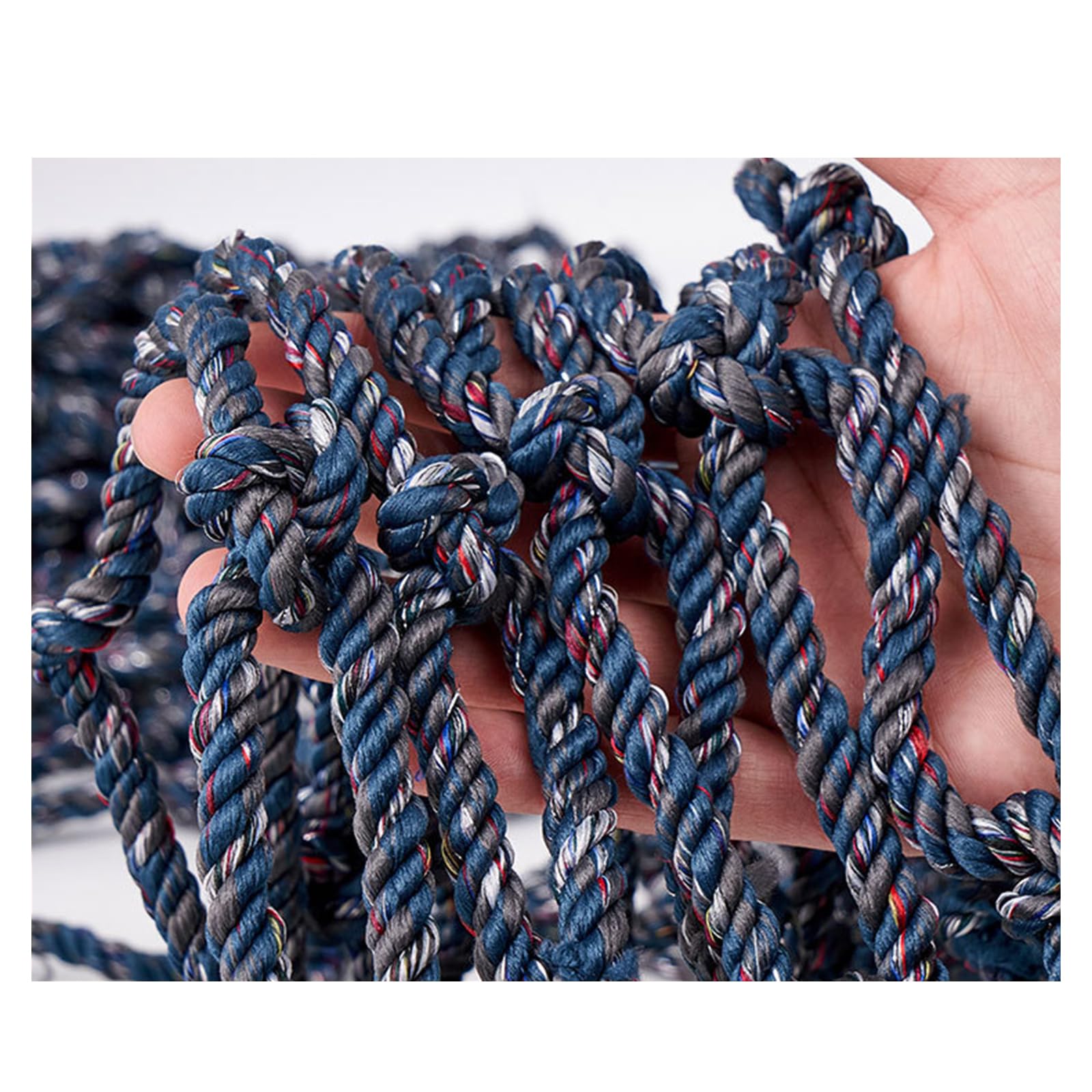 Filet de sécurité antichute 2 x 2 m de 12 mm pour benne camion et escalade
