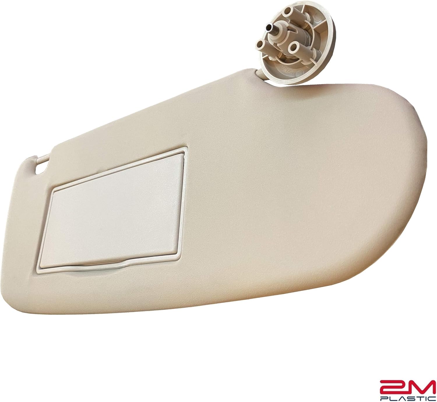 Sun Visor for Dodge Ram 1500 2500 3500 2002 2003 2004 2005 2006 2007 2008 2009 Driver and Passenger Sides Left + Right Beige Set Pair 2M PLASTIC