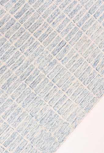 Miniatura 5 de Restoration and Renovation Alfombra de lana Capitola hecha a mano con teñido espacial, importada, diseño moderno único para sala de estar,