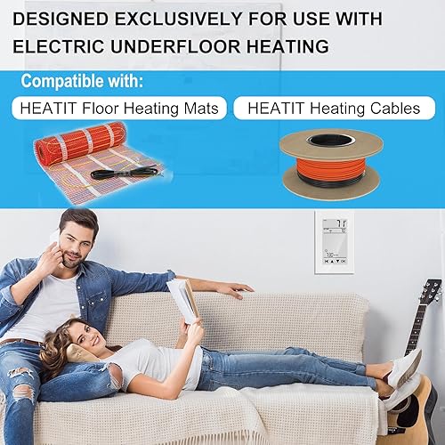 Miniatura 2 de HEATIT Alfombra de calor con cable