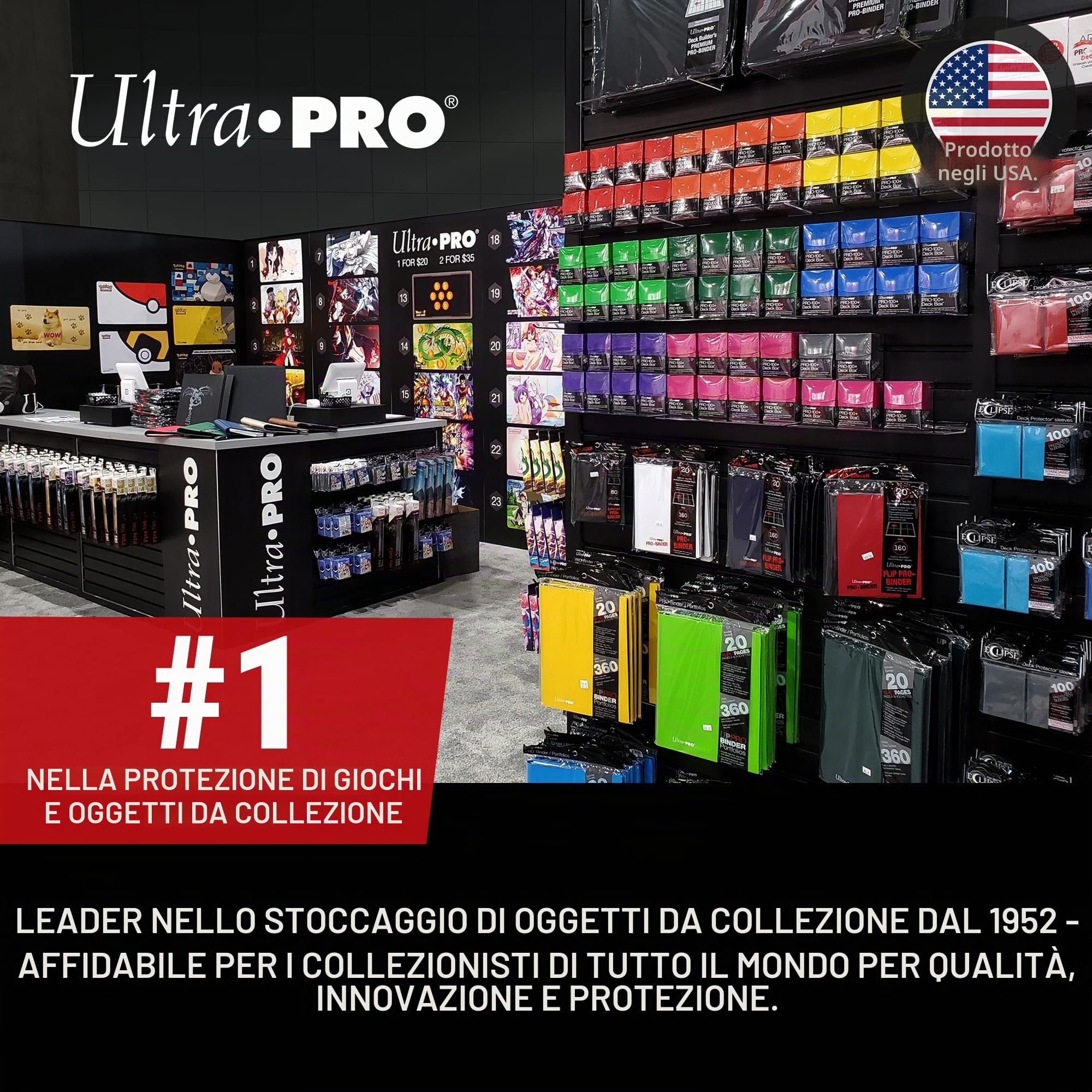 Ultra Pro | Serie Pokemon Elite: Lucario 9 tasche con cerniera PRO | Accessorio per giochi di carte collezionabili | Età 6+