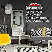 Vista 6 de Deslizadores de muebles de fieltro para pisos de madera dura, 8 deslizadores de muebles de 4 3/4 pulgadas, deslizadores de fieltro resistentes