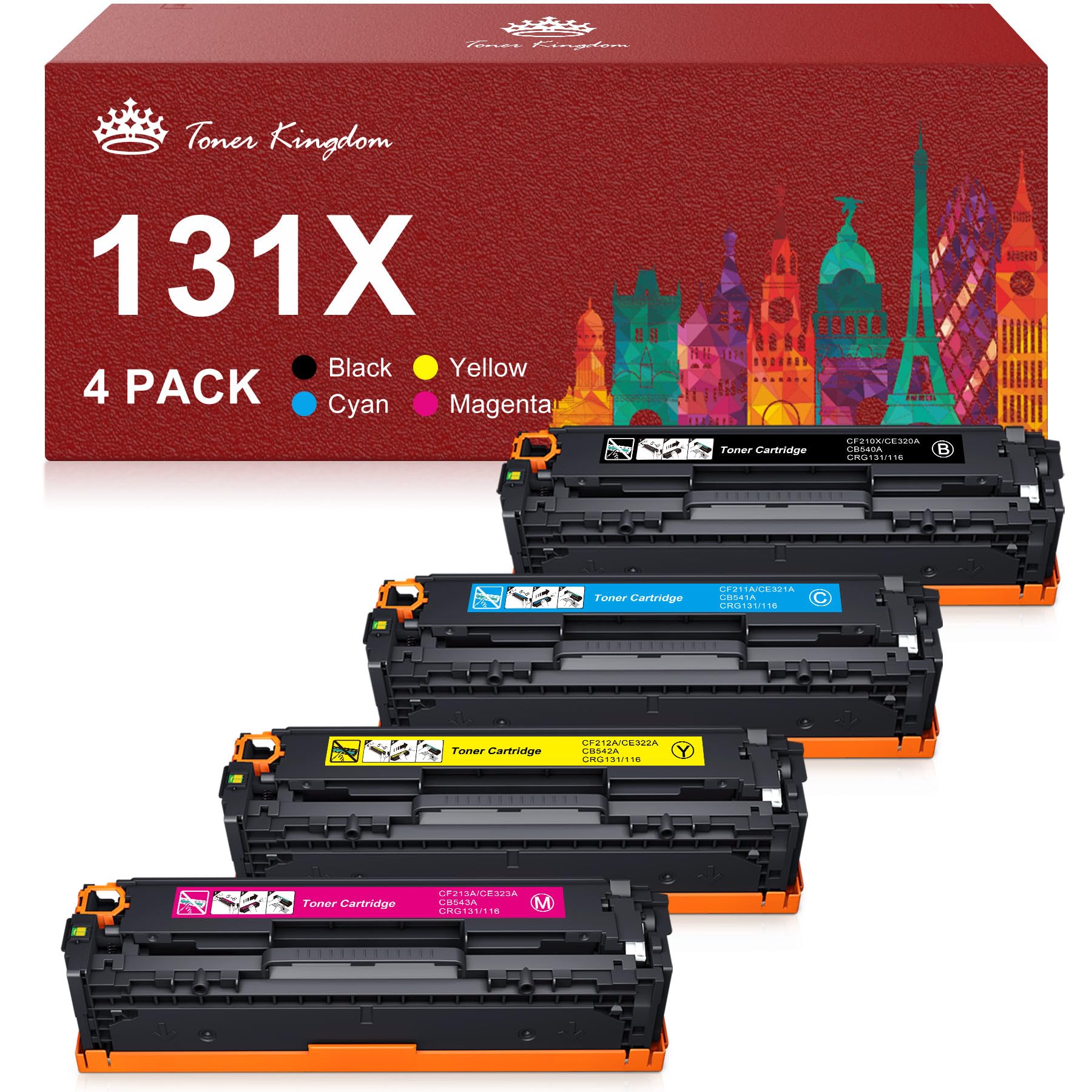 131X Compatible pour HP 131A 131X 125A Toner Laserjet Pro 200 Color M276nw