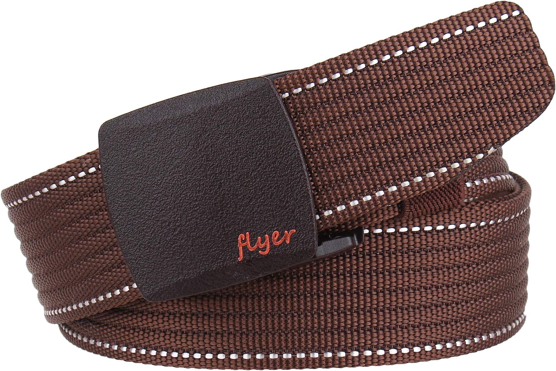 FlyerMen's Tactical canvas nylon Belt (Color- Black/Brown/Blue/Grey/Green/Cream) (Military/Army) Webbing belt with Plastic buckle (Free from Holes) (Free Size) (B2848)