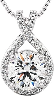 Twine & Co Moissanite Infinity Gift Necklace for Women