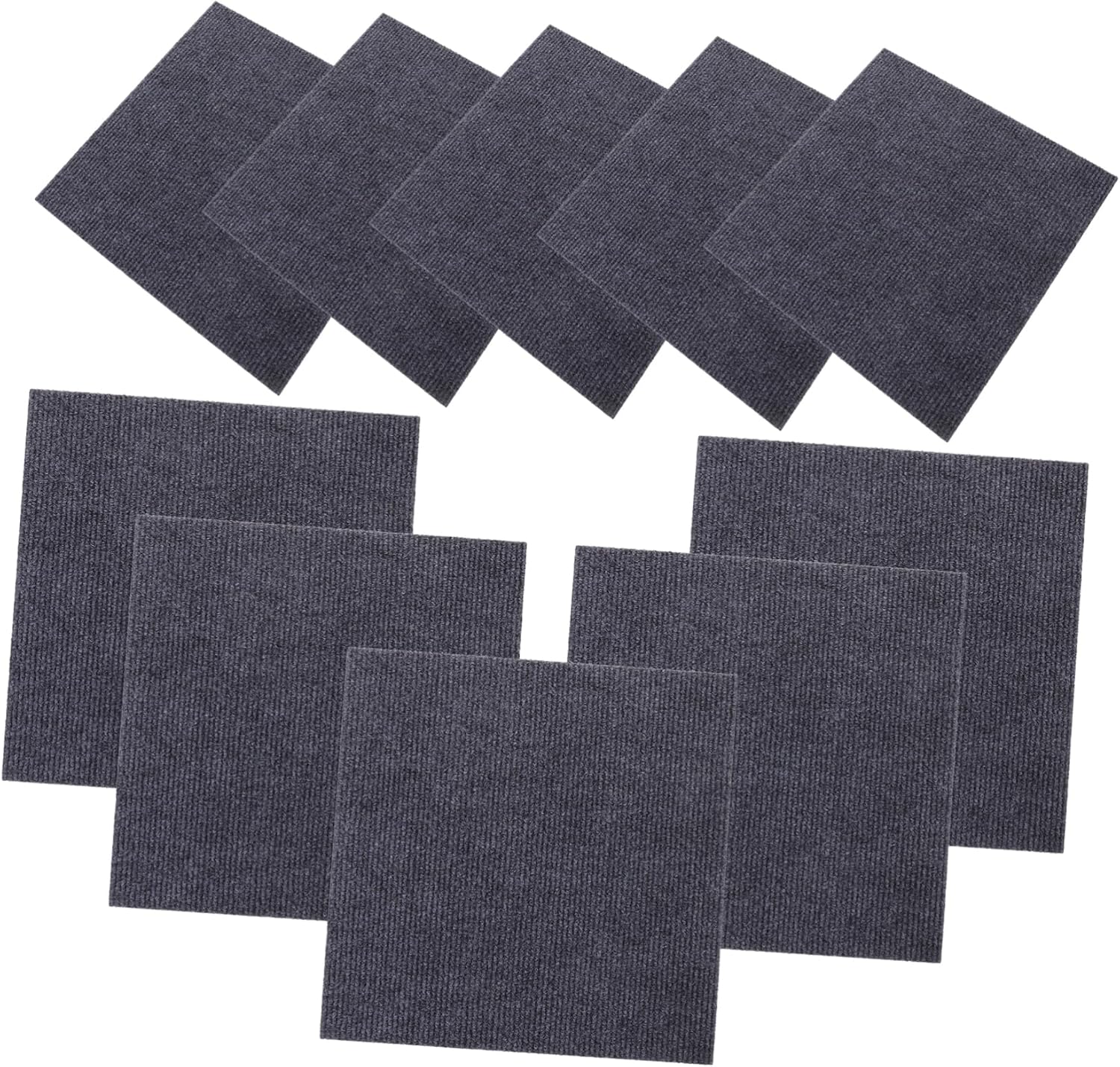 10pcs Self-Adhesive Anti-Slip Floor Tile Stickers of Decorative Mats for Bedroom and Living Room Easy Peel and Stick Design Deep