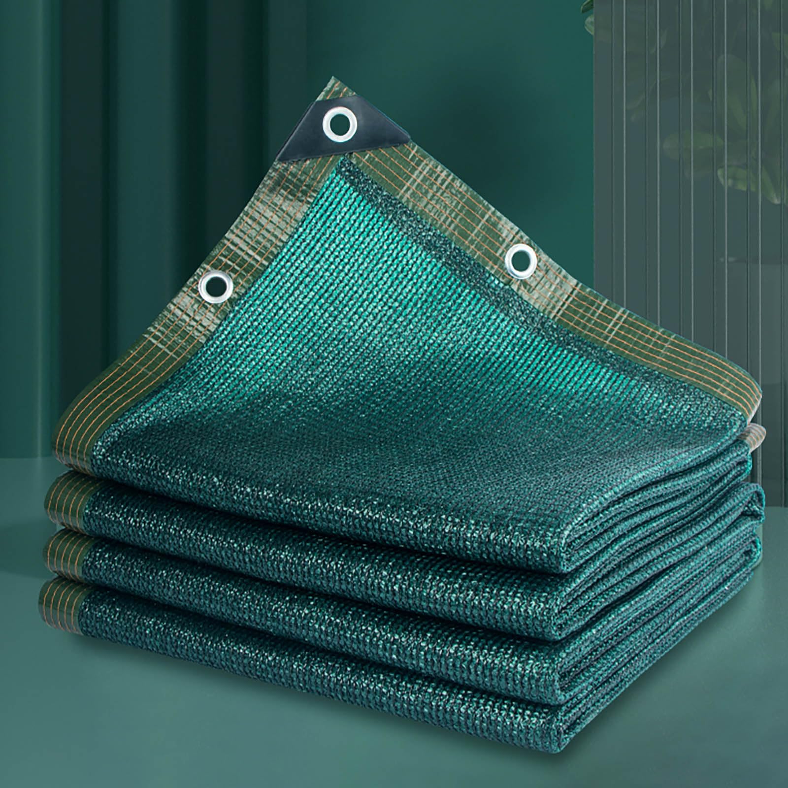 KLGFBDC 75% Green Shade Cloth with Grommets 10x7m (32.8x23ft) Sun Protection Sail for Pergola Garden Greenhouse Chicken Coop Outdoor Use