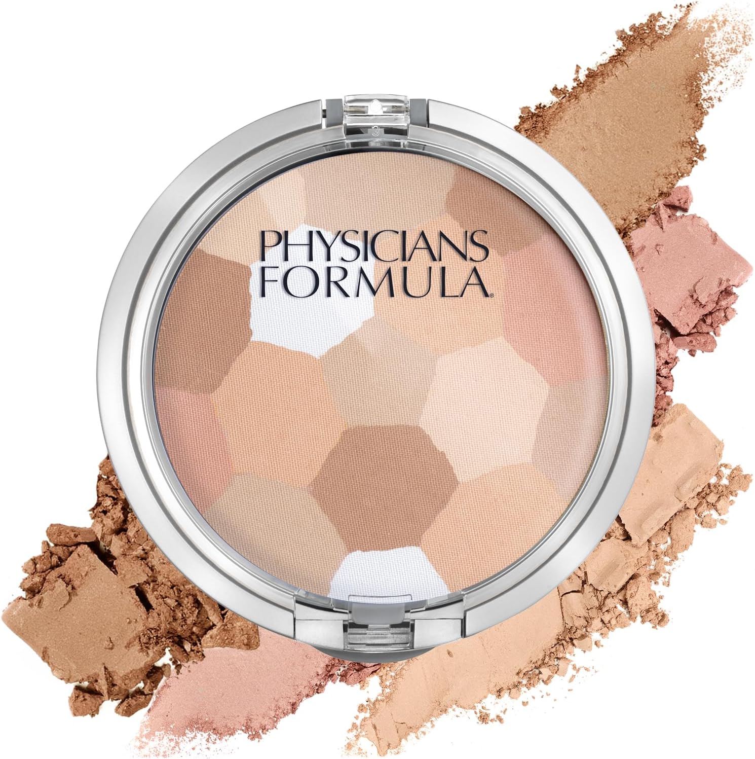 Setting Powder Palette Multi-Colored Pressed Finishing Powder, Natural Coverage, Buff, Dermatologist Tested, Clinicially Tested