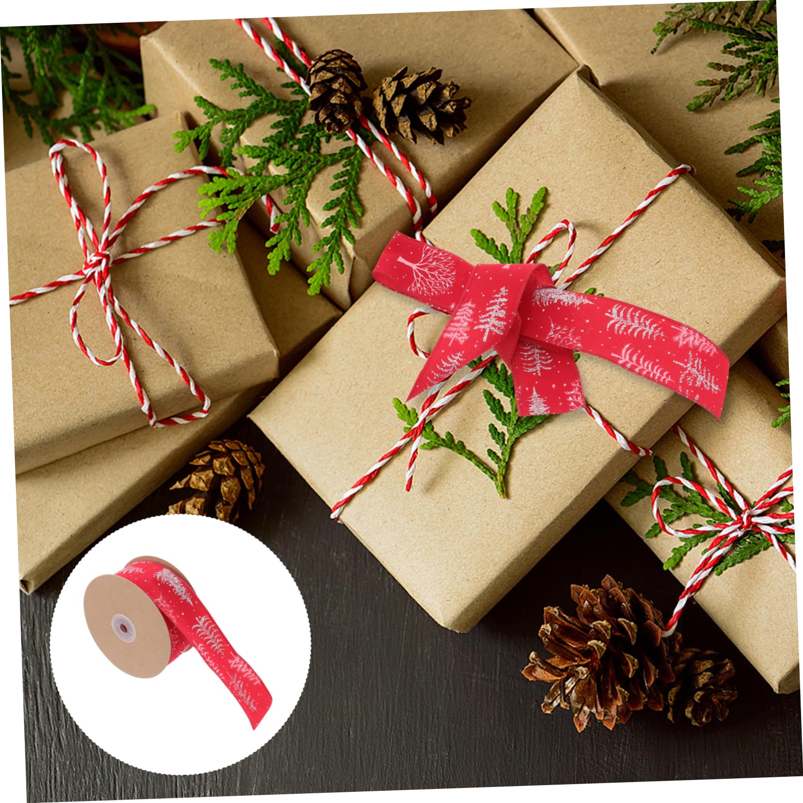 SHINEOFI 3rollen Weihnachtsdeko Festliches Weihnachtsband Mit Weihnachtsbaum- Lange Bastelbänder Für Hochzeiten Partys Und Kreative Projekte Langlebig Und Vielseitig