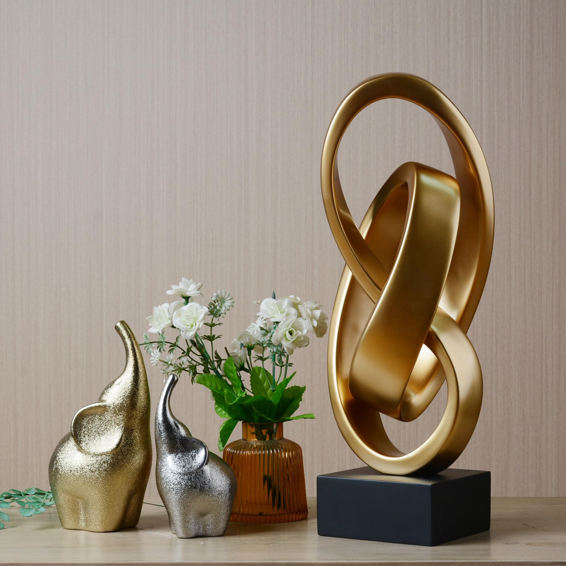 HAUCOZE Modern Skulptur Deko Abstrakte Statue Ornament Heim Dekoration 43cm
