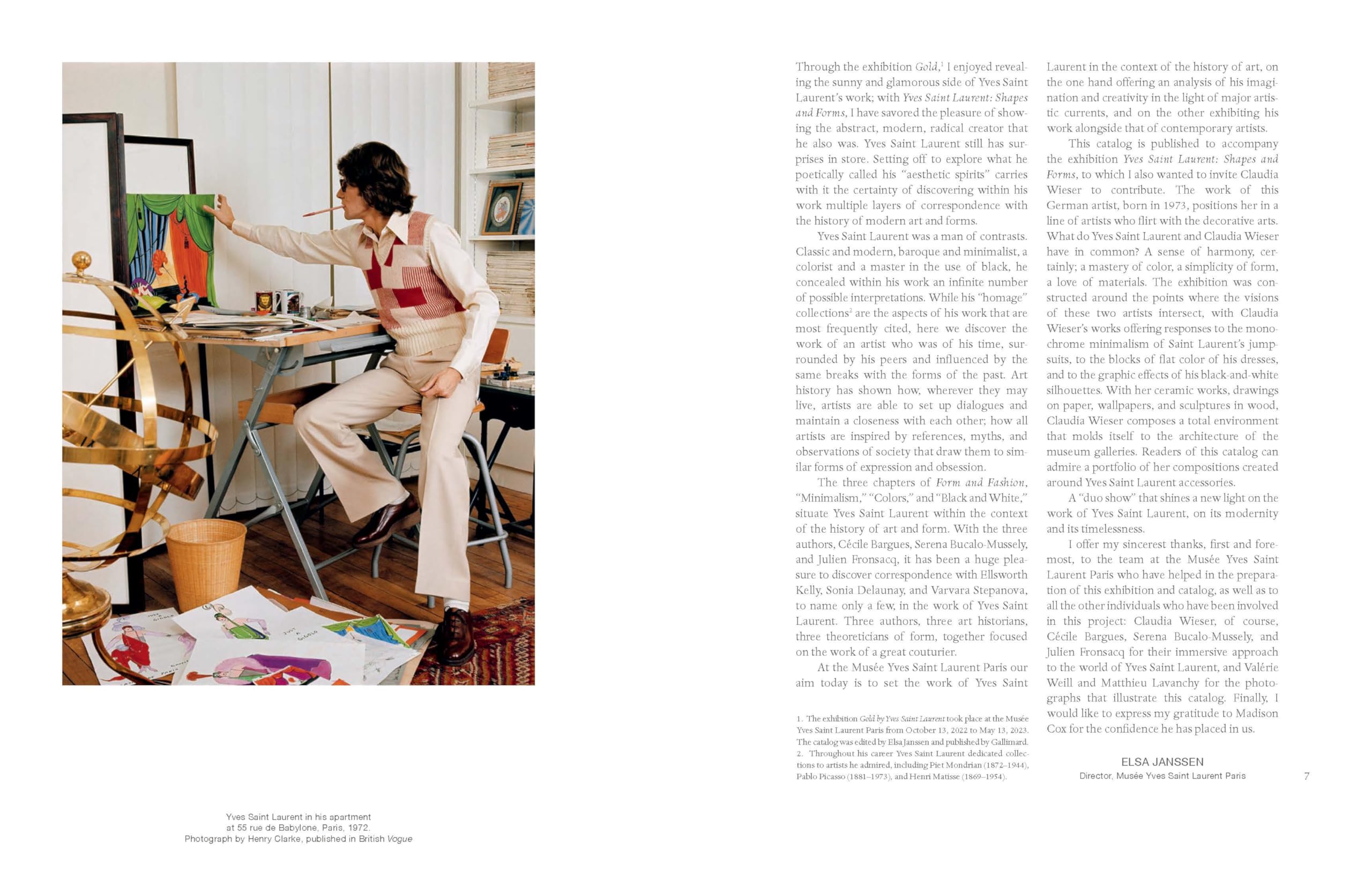 Yves Saint Laurent : Form and Fashion