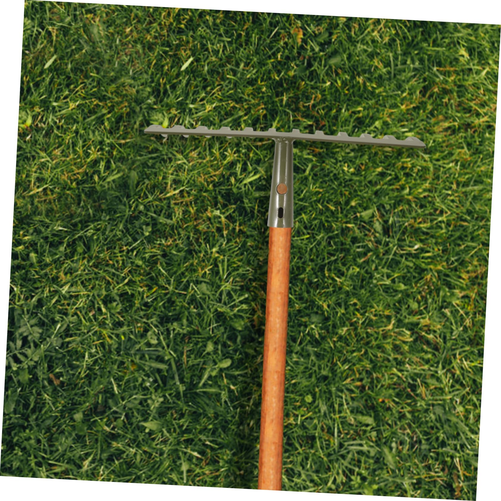 NUOBESTY 2 Stück Gartenrechen Zinken Pflicht Klein Lockerung Schwer Rakes Gartenarbeit Werkzeug Bodenrechen Lockern Blattschaufeln Rechenkopf Aus Metallstahl Kohlenstoffstahl Green