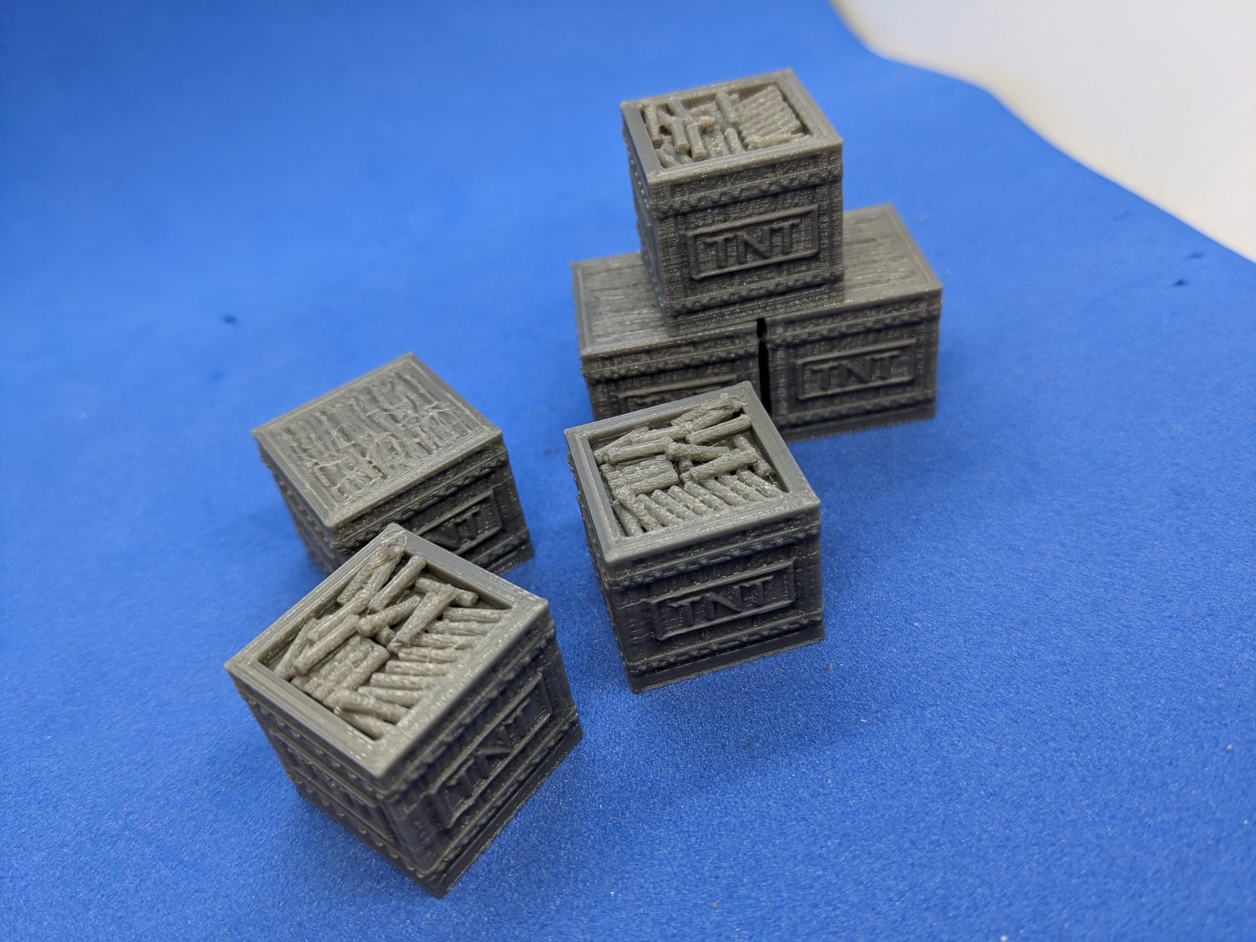 6x TNT Dynamite Crates Boxes, Grey - Image 2