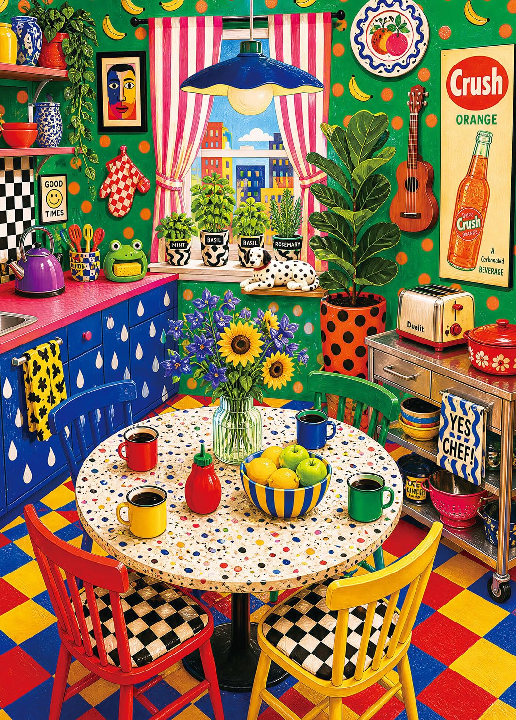 Puzzles 1000 Pieces for Adults-Dopamine Kitchen