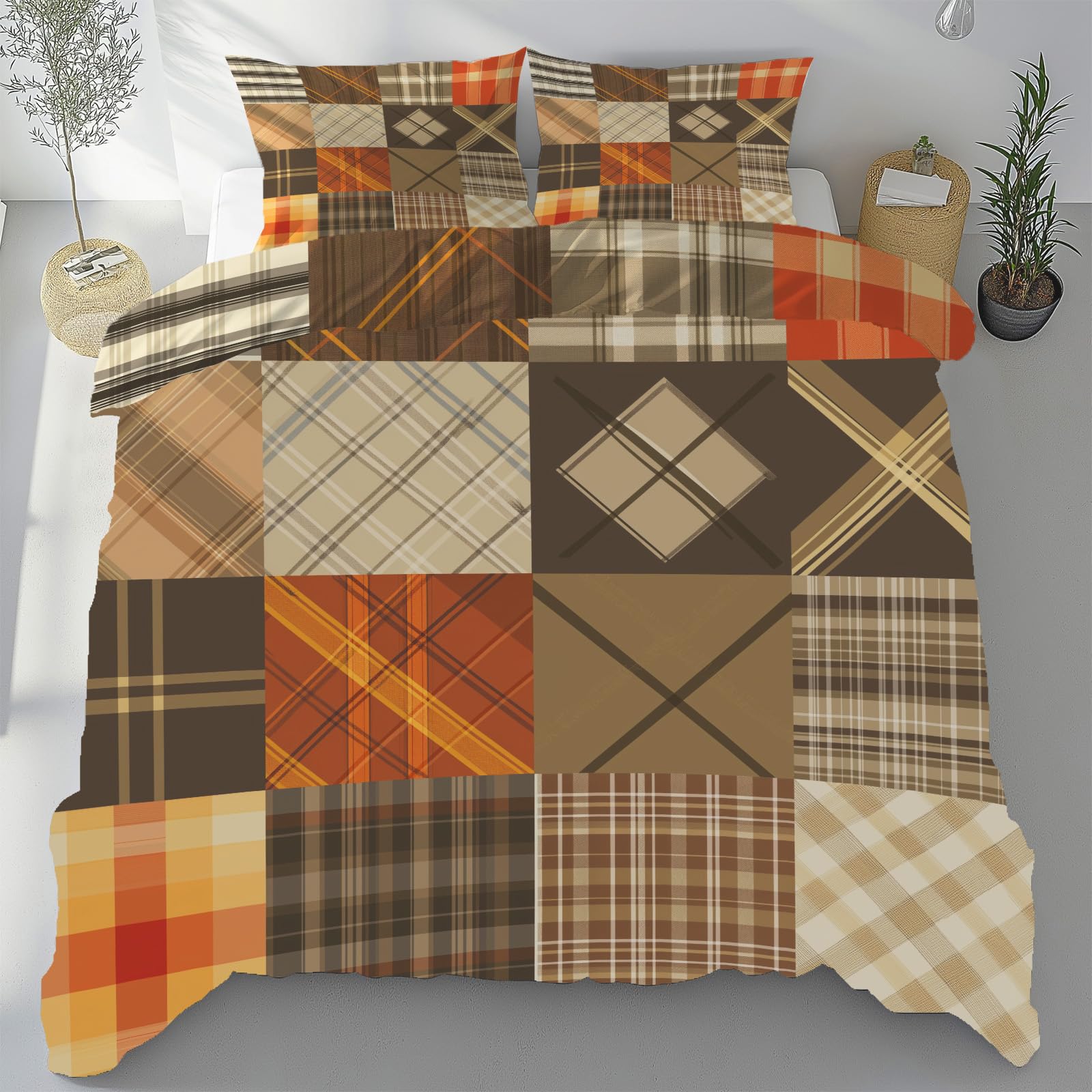 Housse de couette vintage rustique pour une ambiance de ferme authentique