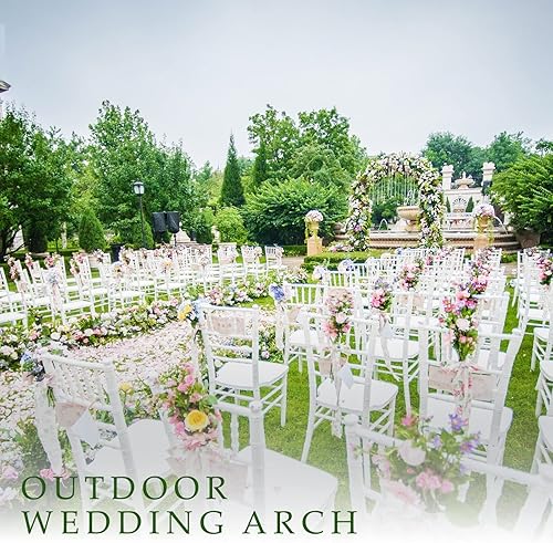 Miniatura 7 de Enrejado de acero para árbol de jardín de 88 pulgadas para plantas trepadoras al aire libre, patio, jardín, plantas trepadoras, enrejado de alambre