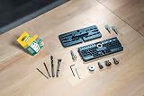 wolfcraft 4665000 - Kit de ferrures excentriques pour meubles - Kit complet pour assemblages vissés lors de construction de meubles - 7
