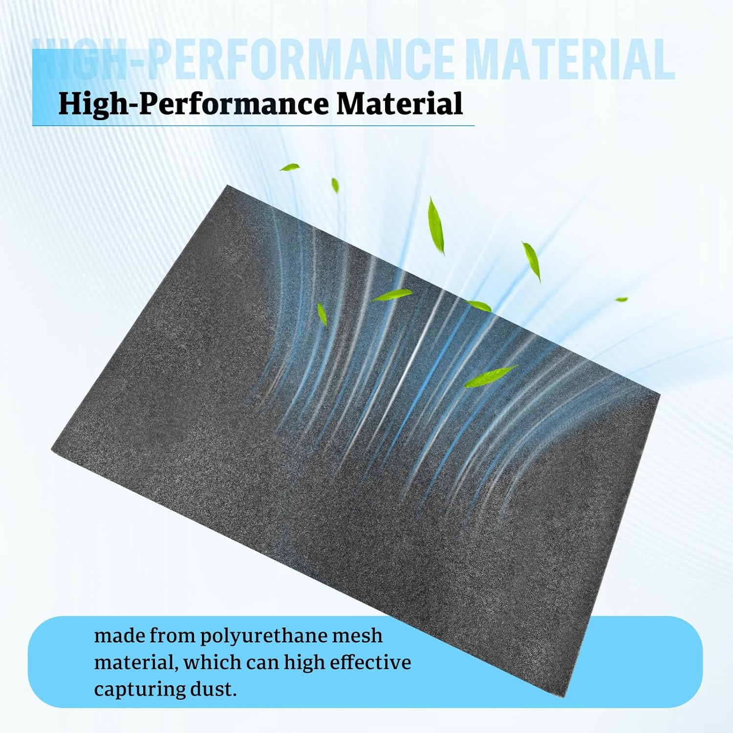 2 Pack Furnace Door Filter for Mobile Home, Washable Foam Air Filtration Compatible with Miller, Nordyne, Intertherm, Broan & Maytag furnaces 16" x 26" x 1/4"