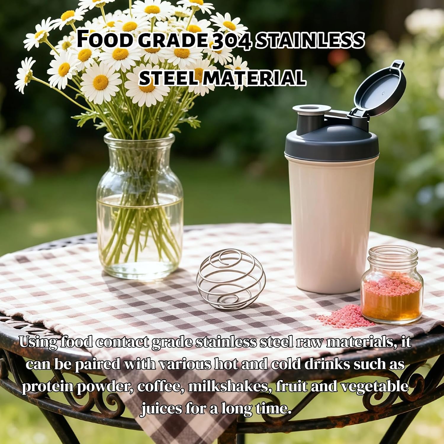 Stainless Steel Ball Shaker Ball Wire Whisk Balls, Suitable for Mixing Protein Powder, Milkshakes, Salad Dressings and Beverages (6 Pcs in 3-Sizes)