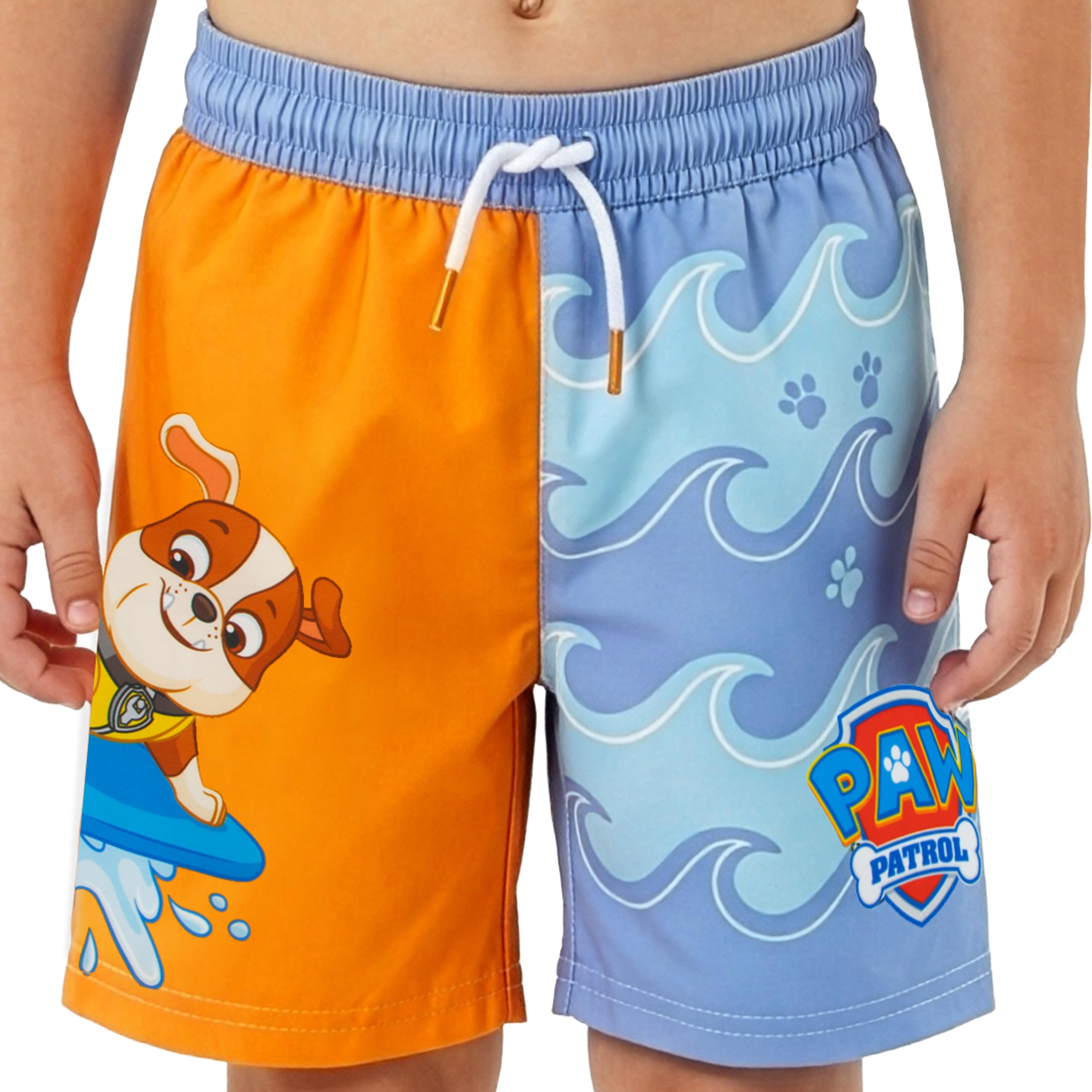Paw Patrol Costume da Bagno Ragazzo, Chase Marshall e Rubble Pantaloncini da Bagno per Piscina, Mare ed Estate