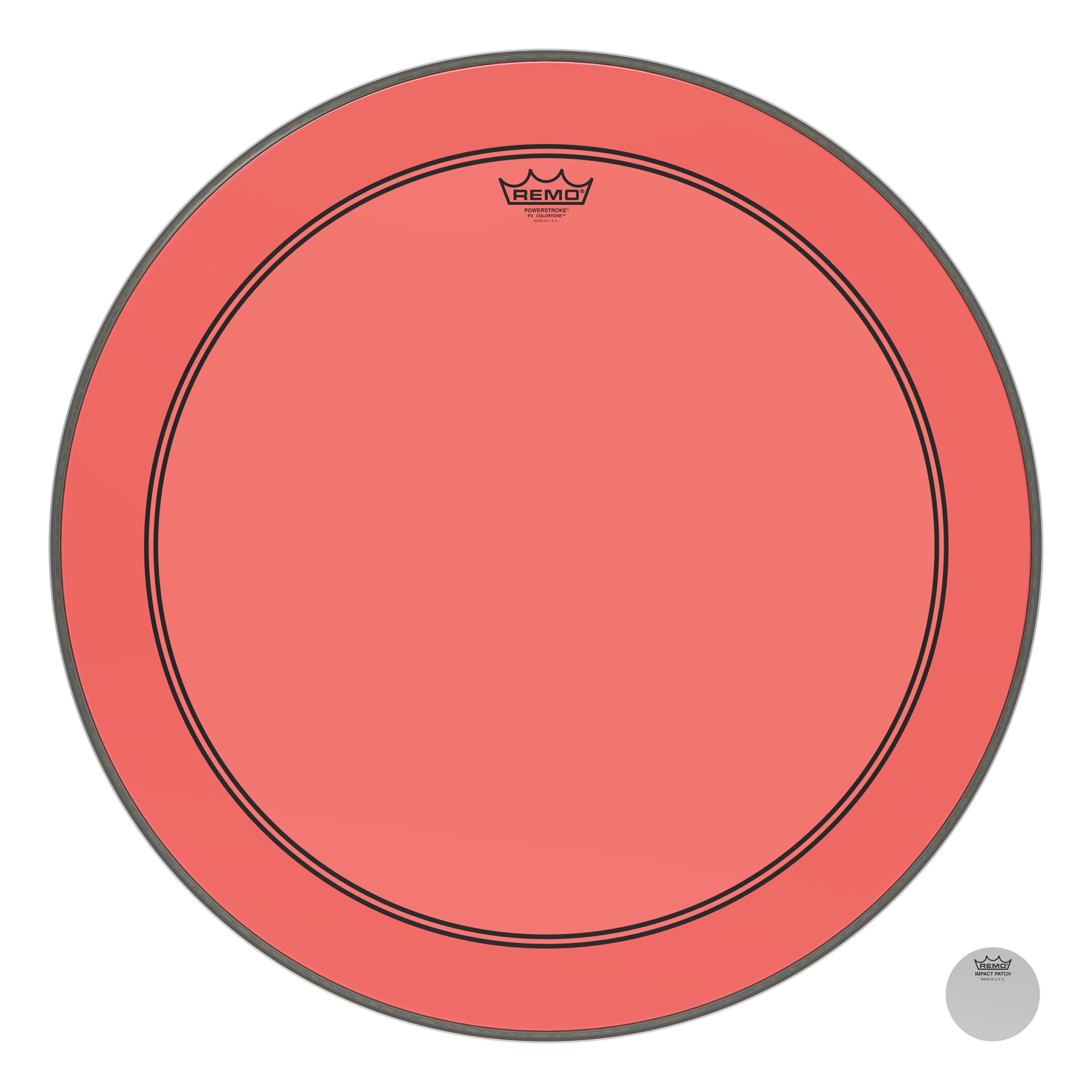 Remo P3-1326-CT-RD Powerstroke P3 Colortone Red 26-inch