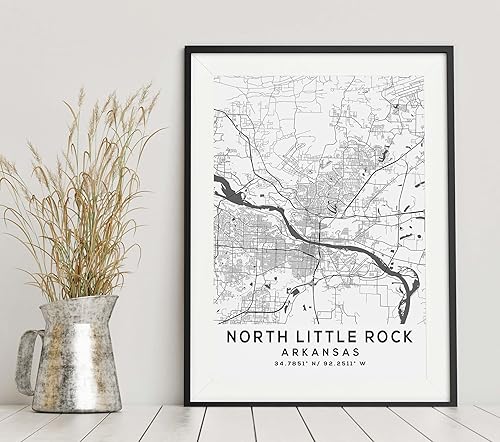 Miniatura 6 de Mapa de North Little Rock, Arkansas, Light 2 (12x16)