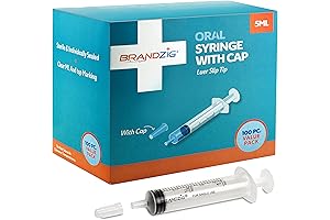 5ml Syringe With Cap (100 Pack) | Oral Dispenser Without Needle