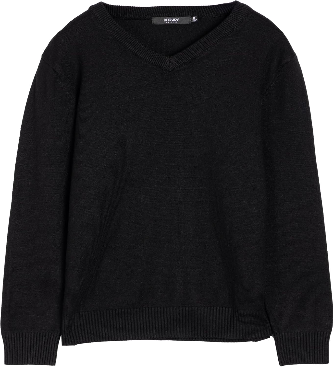 X RAY Boys School Uniform Sweater V-Neck (XS - XXL), Big Boys' & Little Kids Youth Long Sleeve V Neck Pullover Sweater