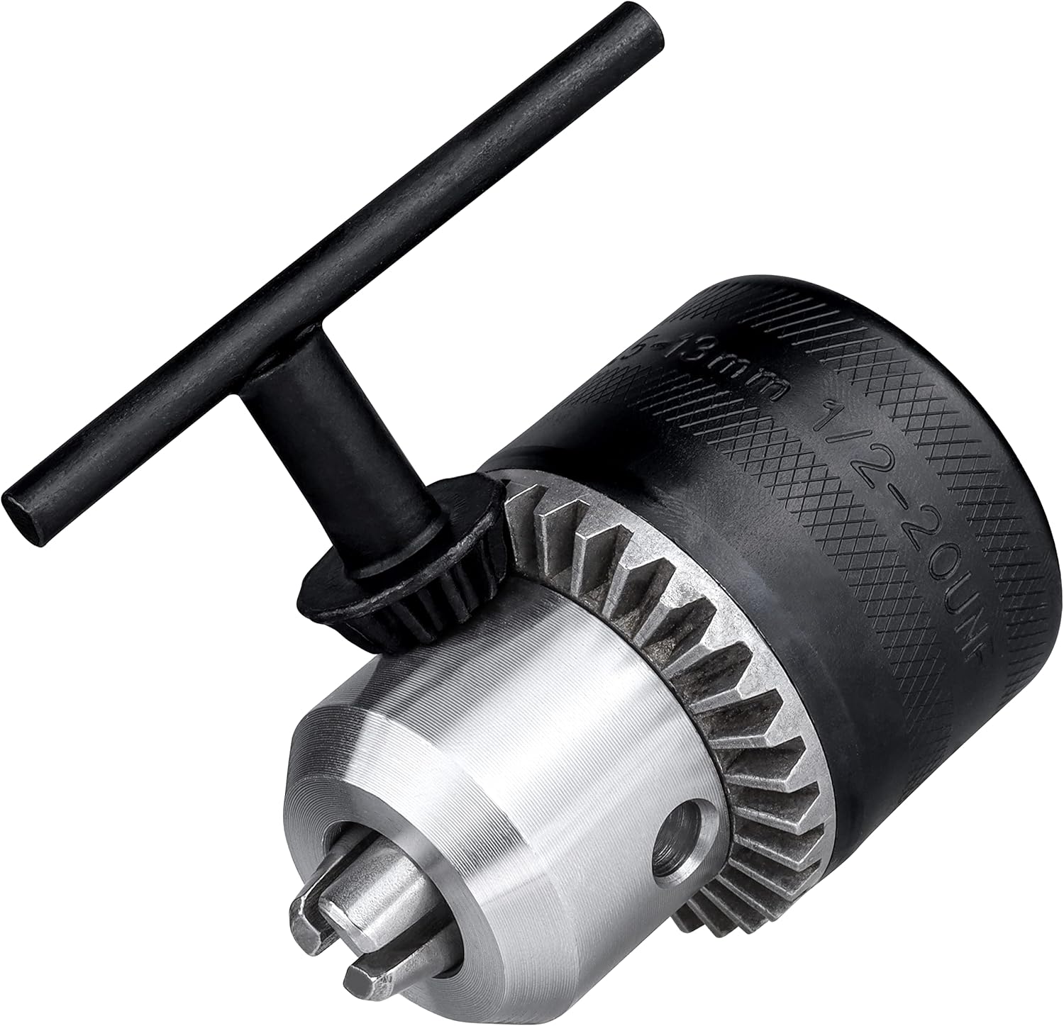 Yakamoz 1/2-Inch Drill Chuck with Key 1.5-13mm Drill Press Chuck Replacement 12-20UNF Mount for Impact Driver Power Drill