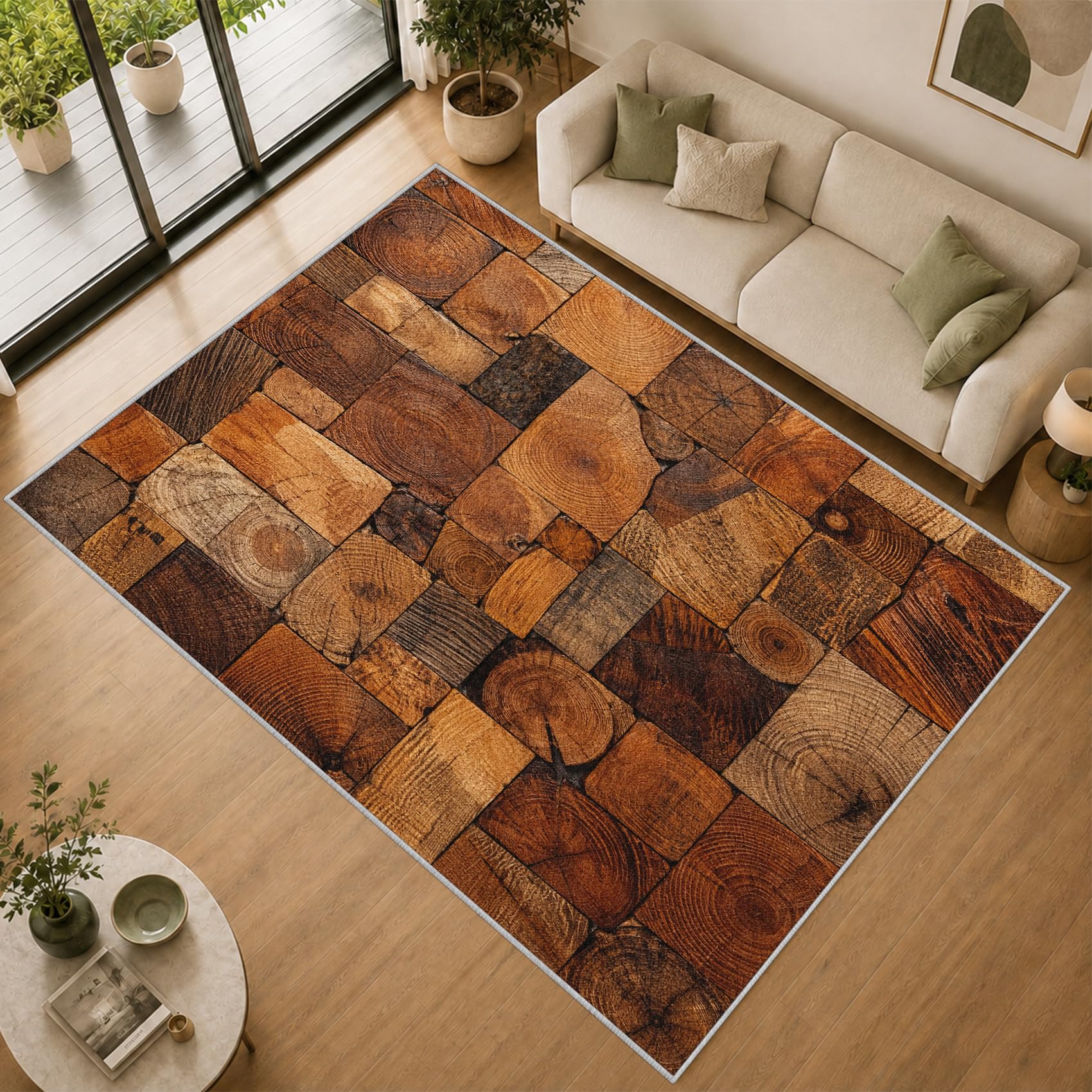 Generisch Brauner Baumstumpf Fußmatte Innen 60x90cm