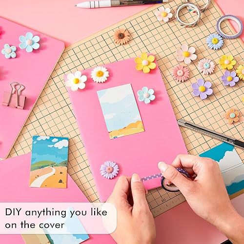 Miniatura 4 de feela - Paquete de 36 diarios de tapa suave a granel, diario de viaje con forro en blanco para mujeres y hombres, cuadernos con rayas universitarias