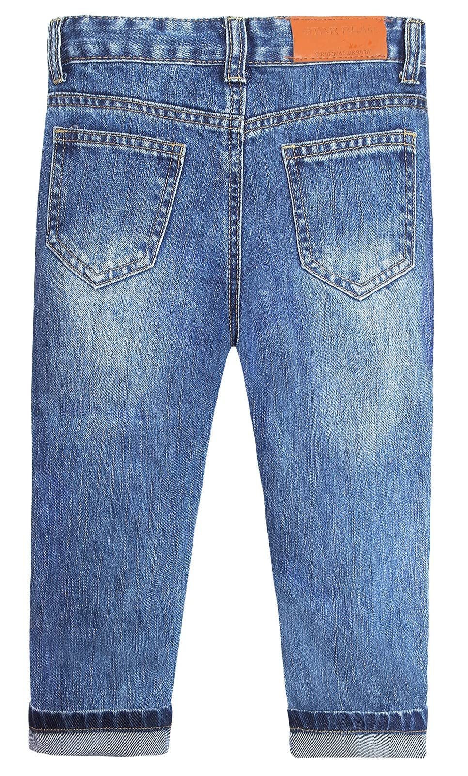 KIDSCOOL SPACE Enfants Déchiré Bande Élastique À La Mode À L'intérieur d'un Jean Slim
