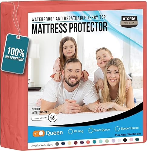Miniatura 63 de Utopia Bedding – Protector premium de colchón impermeable – Funda de colchón ajustable transpirable.