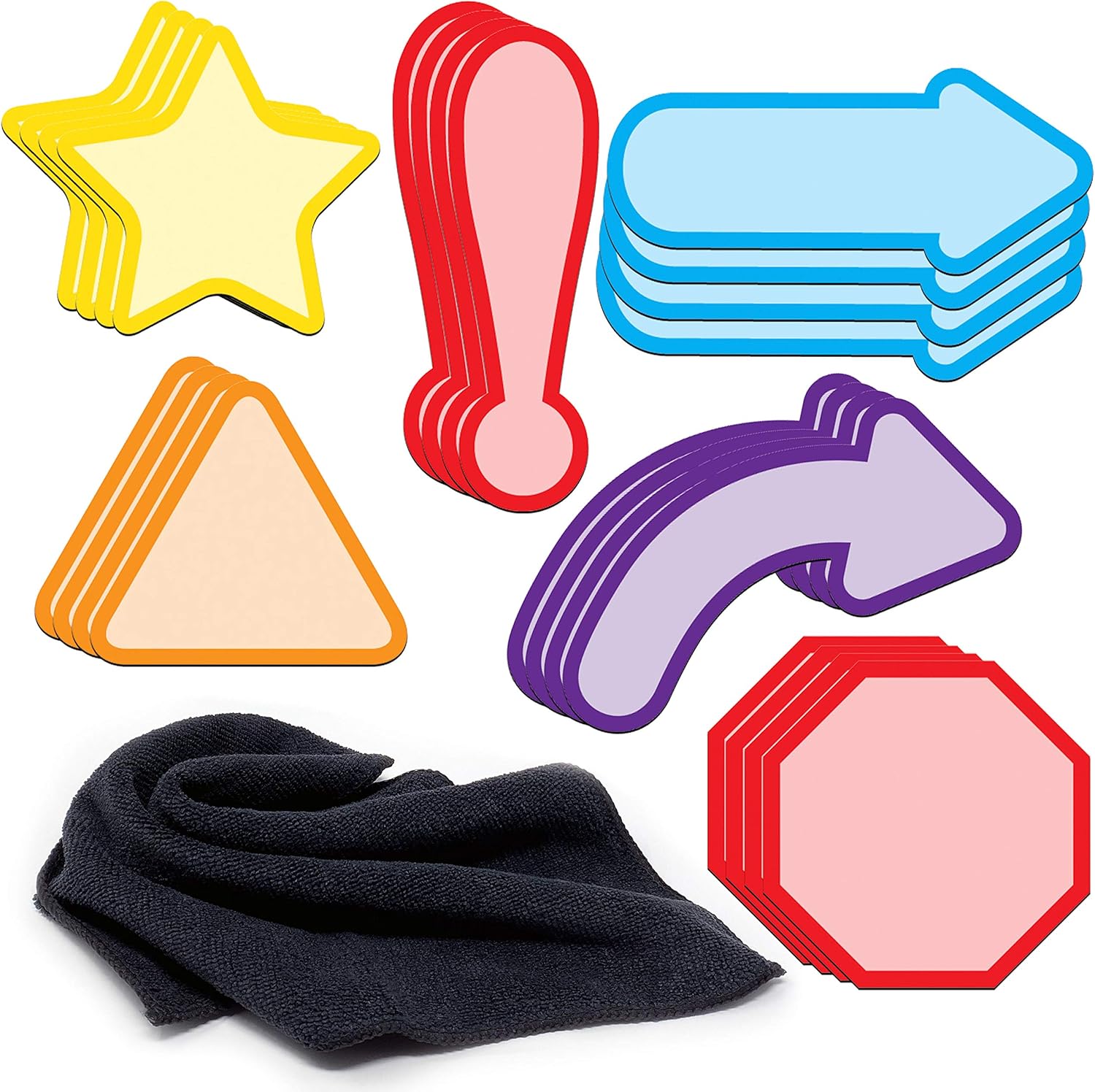 Amazon.com : Dry Erase Magnets Workflow Shapes Kit 24-Pack by