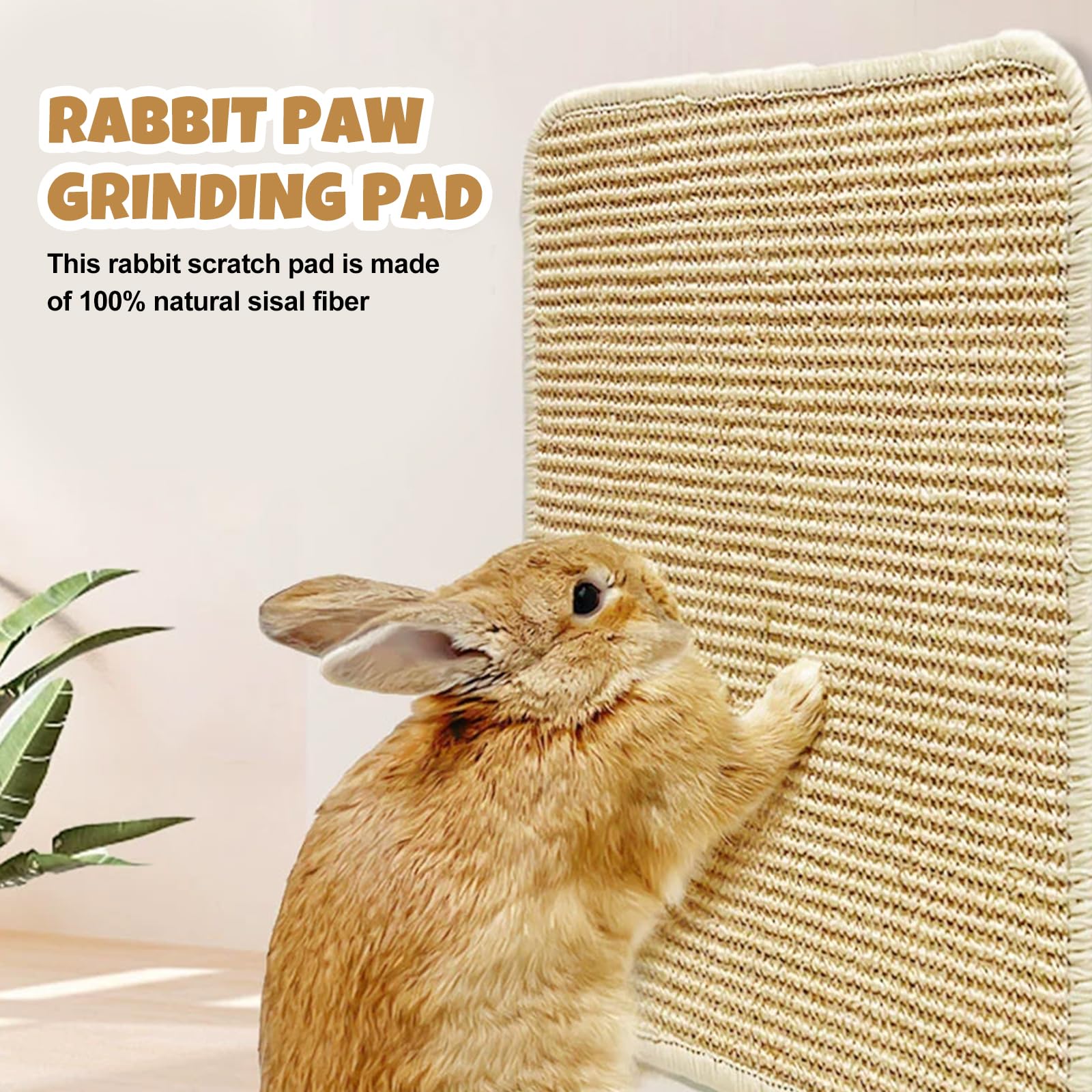 Kratzmatte Für Kaninchen Aus Natürlichem Sisal – Schützt Möbel & Fördert Artgerechtes Verhalten