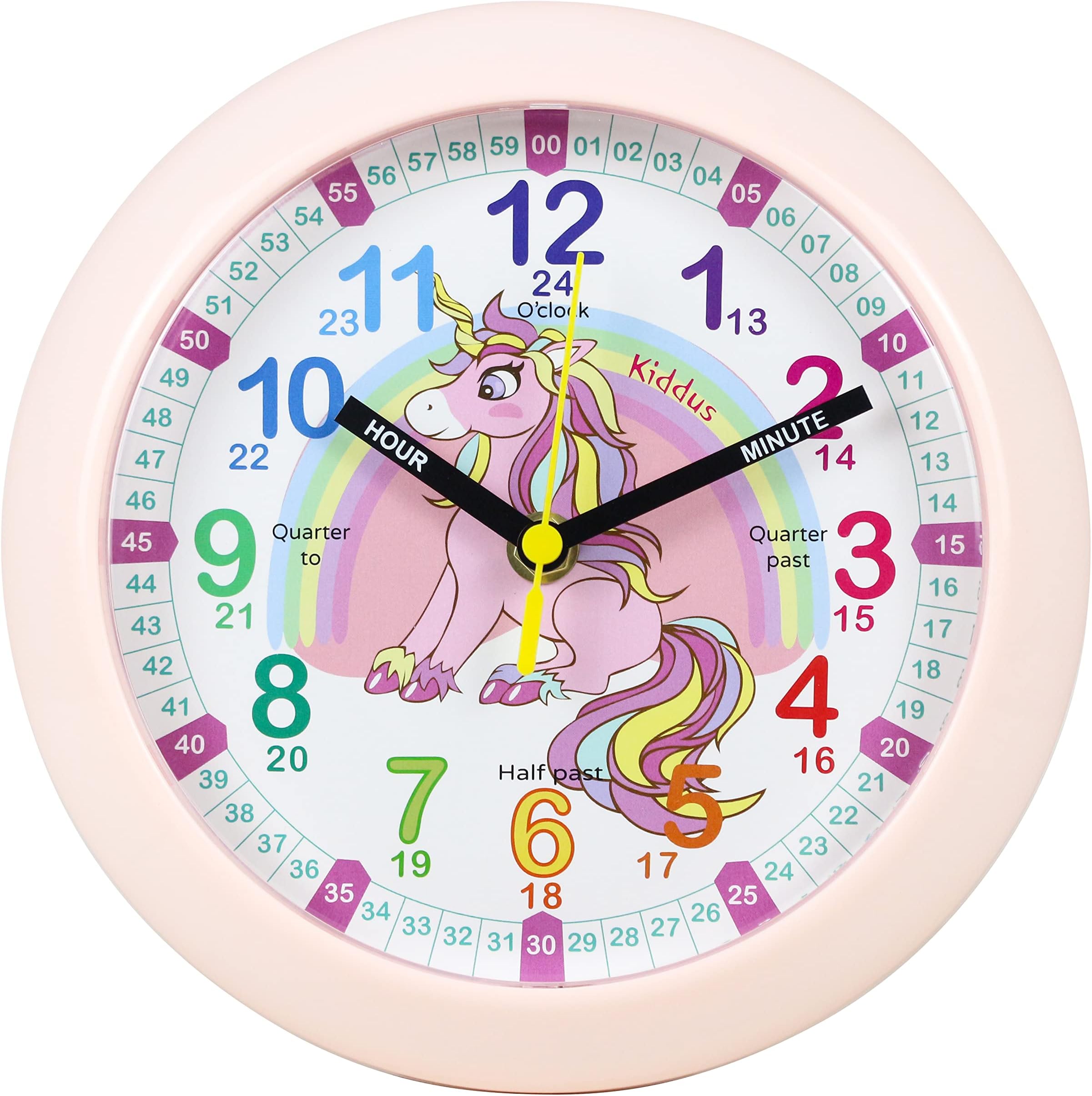 Horloge Murale Pour Fille Mousehouse Gifts, En Bois, Motif Licorne, Neuve, EAN 5060365922640