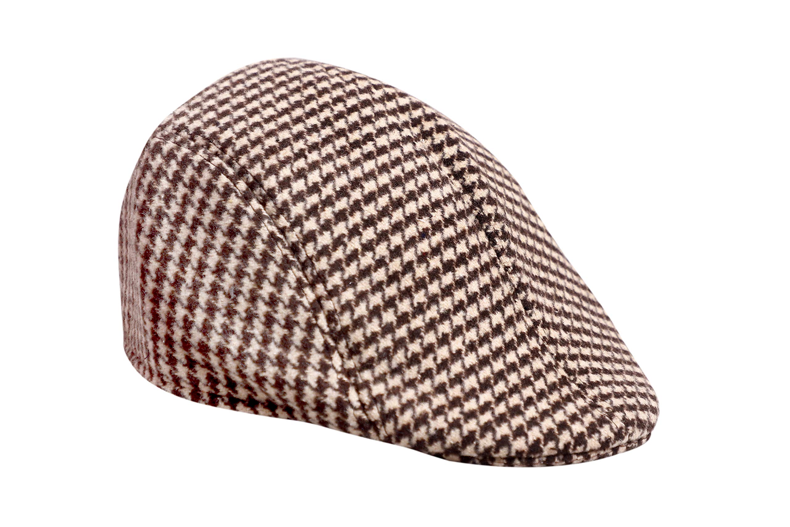 Kolva Unisex Autumn Checkered Vintage Herringbone Flat Cap/Boy or Male Durable Sports Peaked Riding Hat/Beret Country Brown Golf Hats Caps (B09SVF6M34) Amazon Price History, Amazon Price Tracker