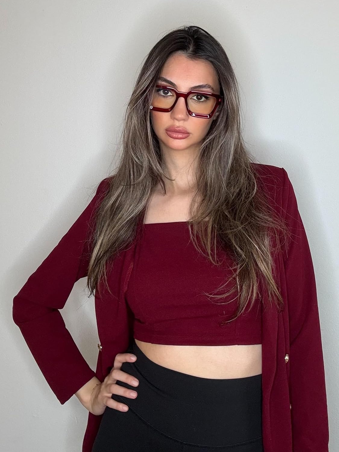 VISOONE Blue Light Blocking Glasses for Women Men, TR90 Lightweight Rectangle Computer Gaming Eyewear, Anti Eyestrain & UV400 Glare Filter, Vintage Chic Preppy Style Frame (River Series) - Image 3