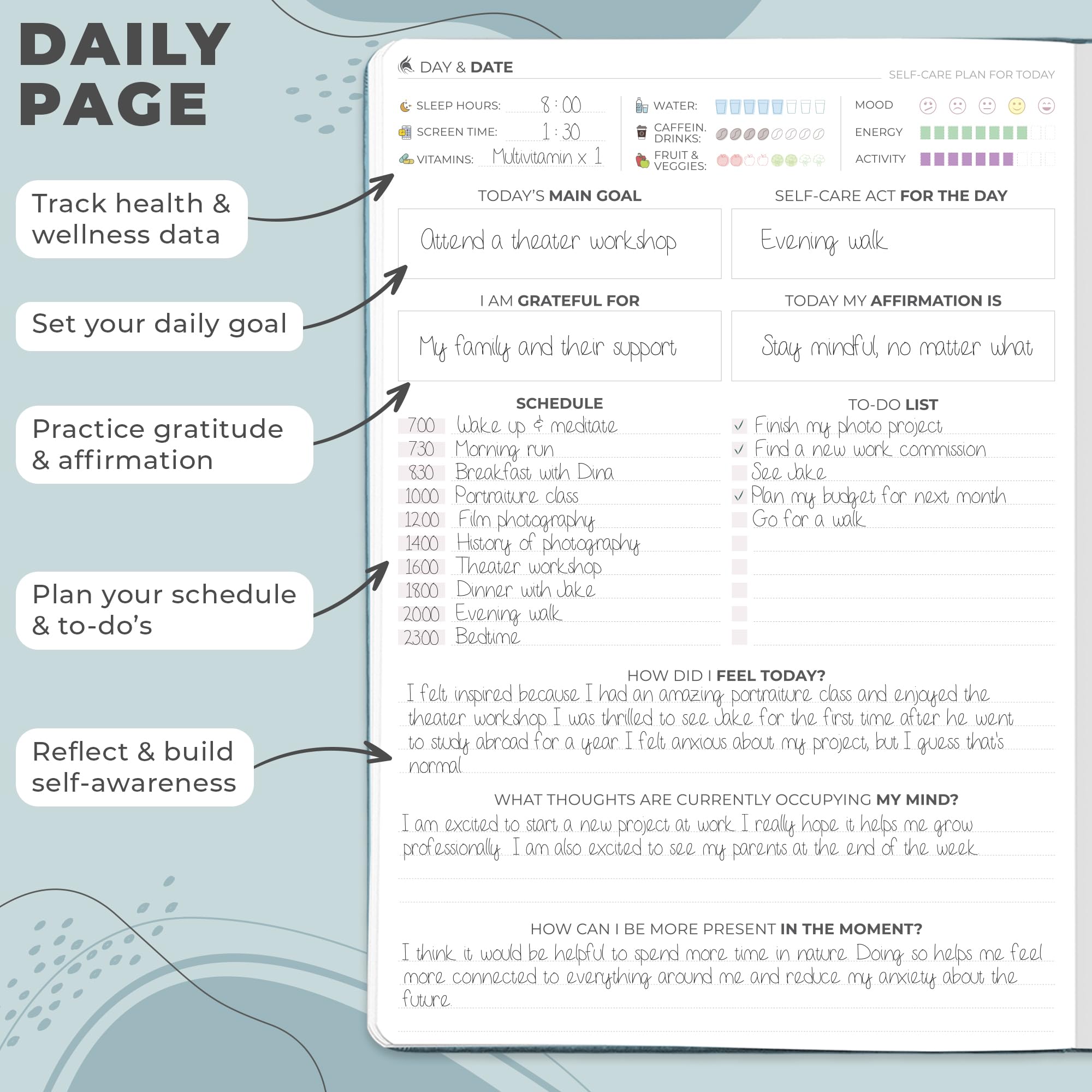 Clever Fox Self-Care Journal PRO, Wellness & Daily Reflection Notebook, Mental Health - Image 2