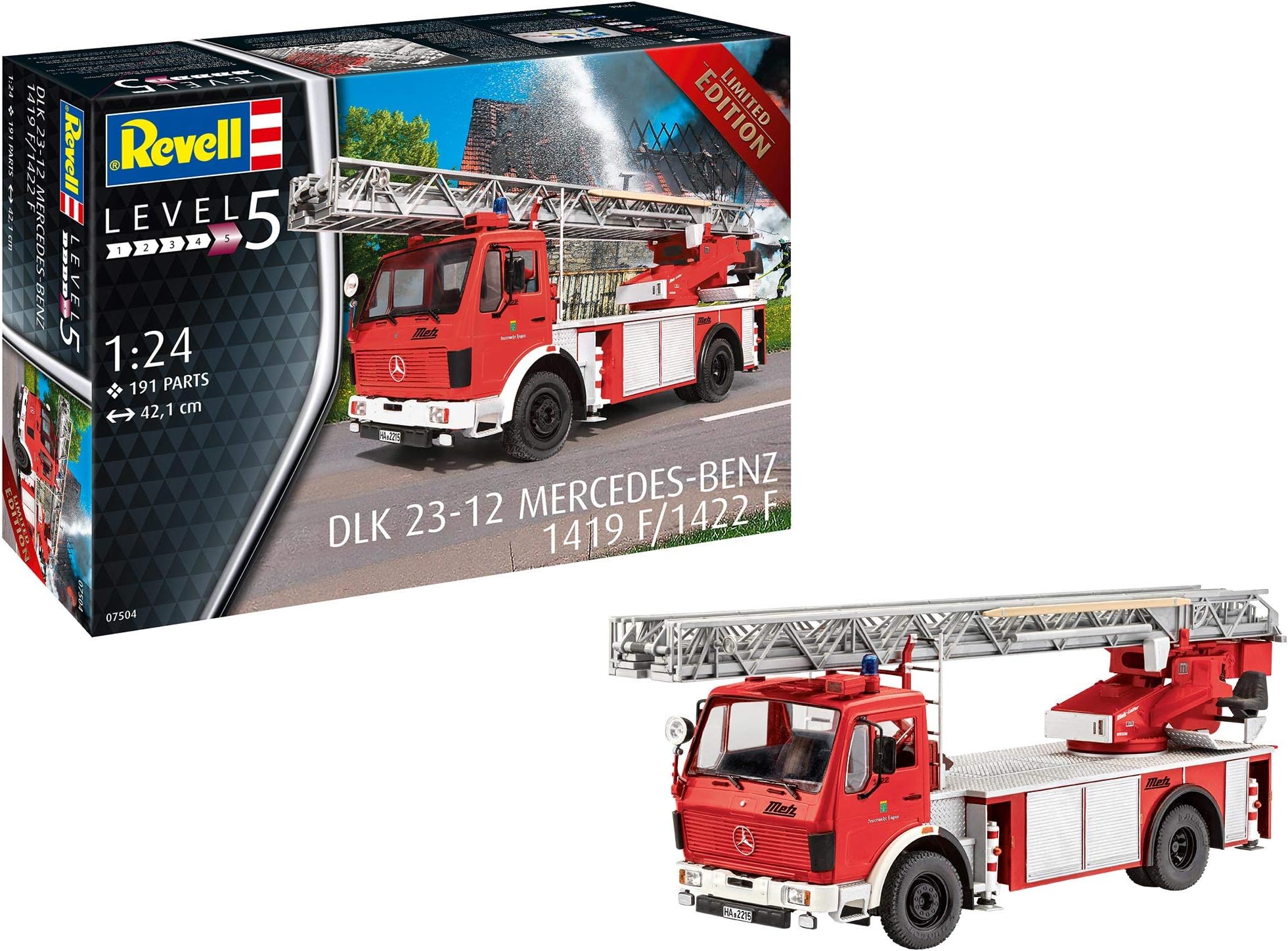 Mercedes Benz DLK 23-12 1419F/1422F Fire Truck 1/24 Scale