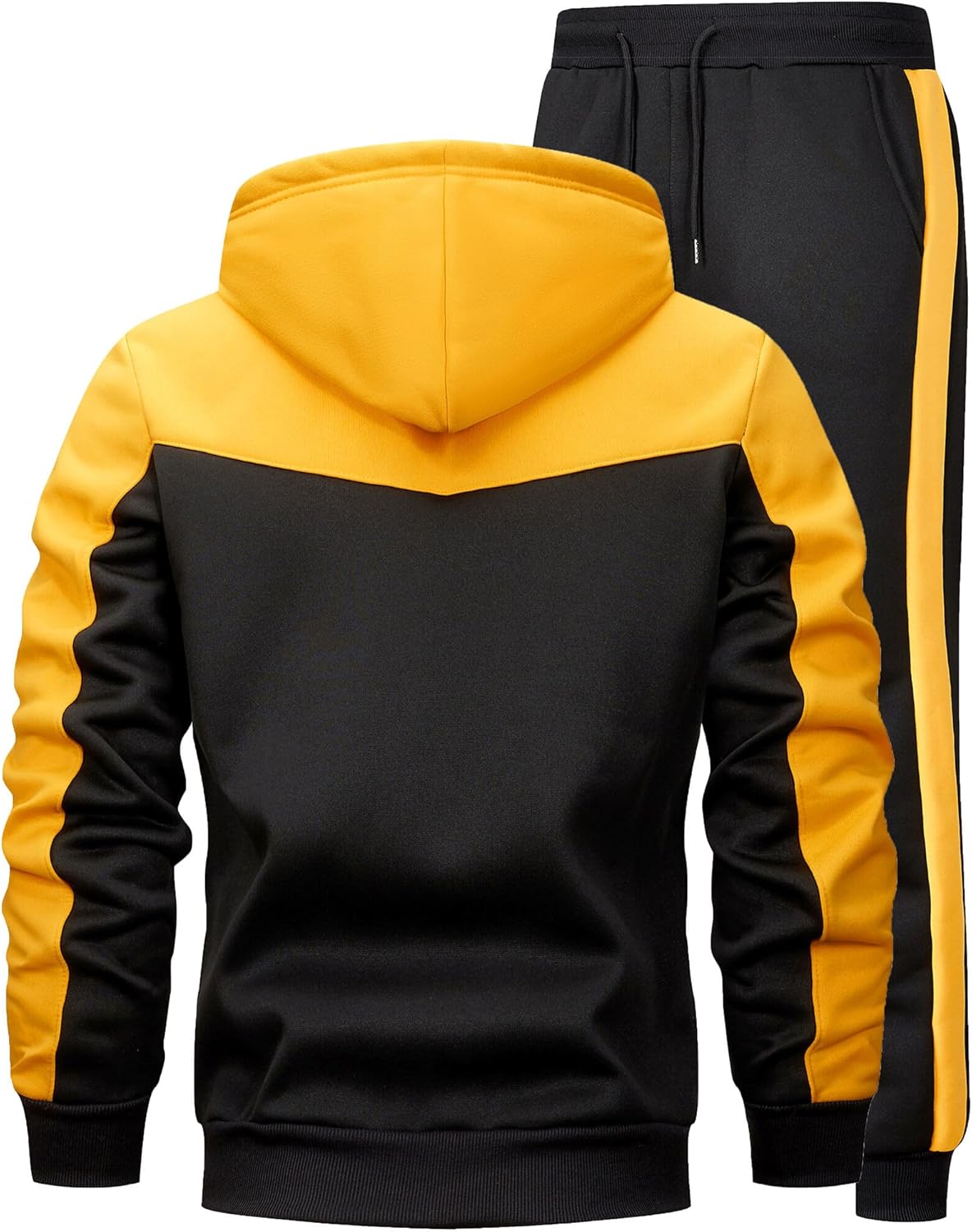 Men's 2 Pieces Tracksuit for Men Full Zip Jogger Sports Suit Gym Training Sweatsuits
