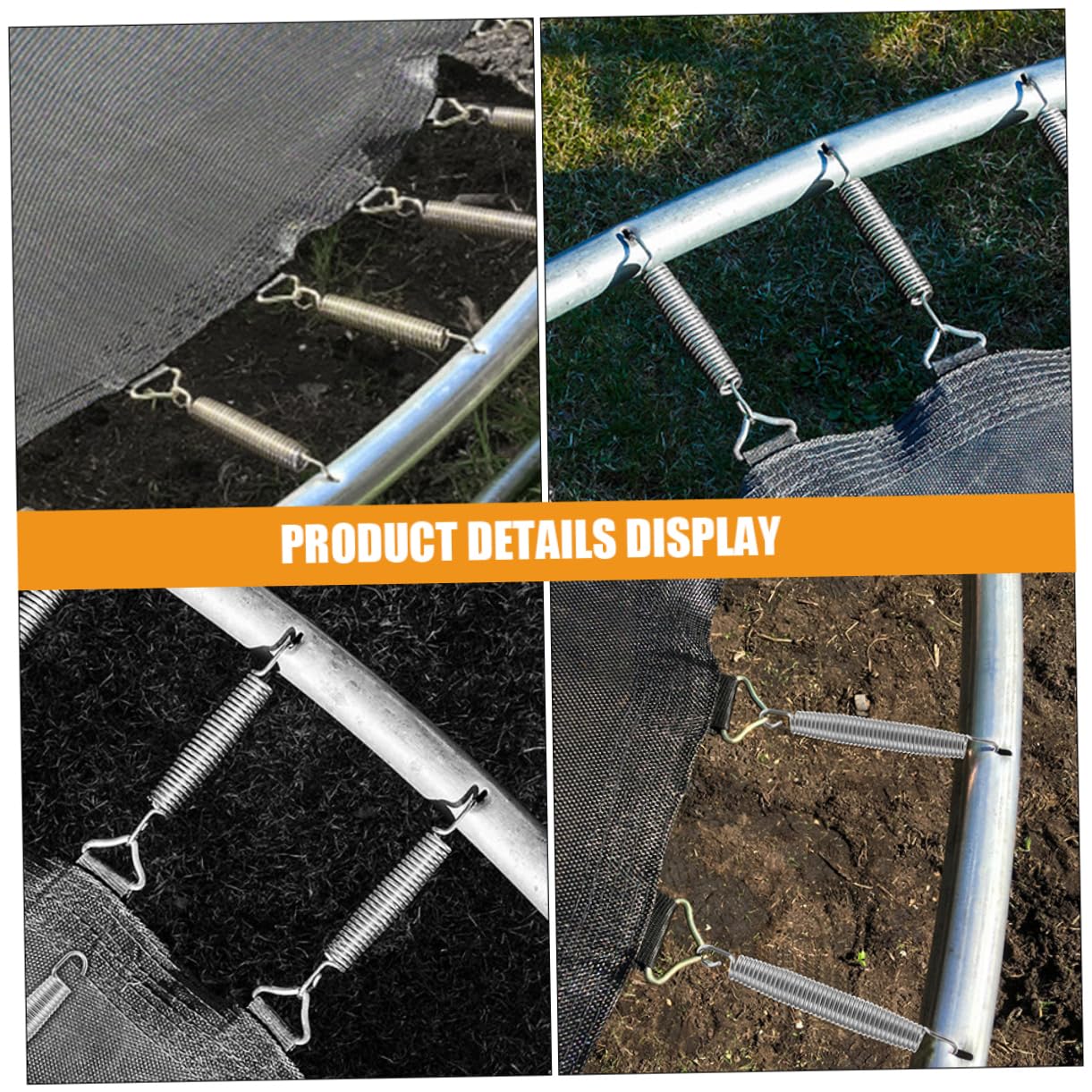 HANABASS Metallfedern für Trampoline Trampolinfedern Ersatzfedern Verzinkt Robust Langlebig Einfache Montage Verbessertes Sprungerlebnis