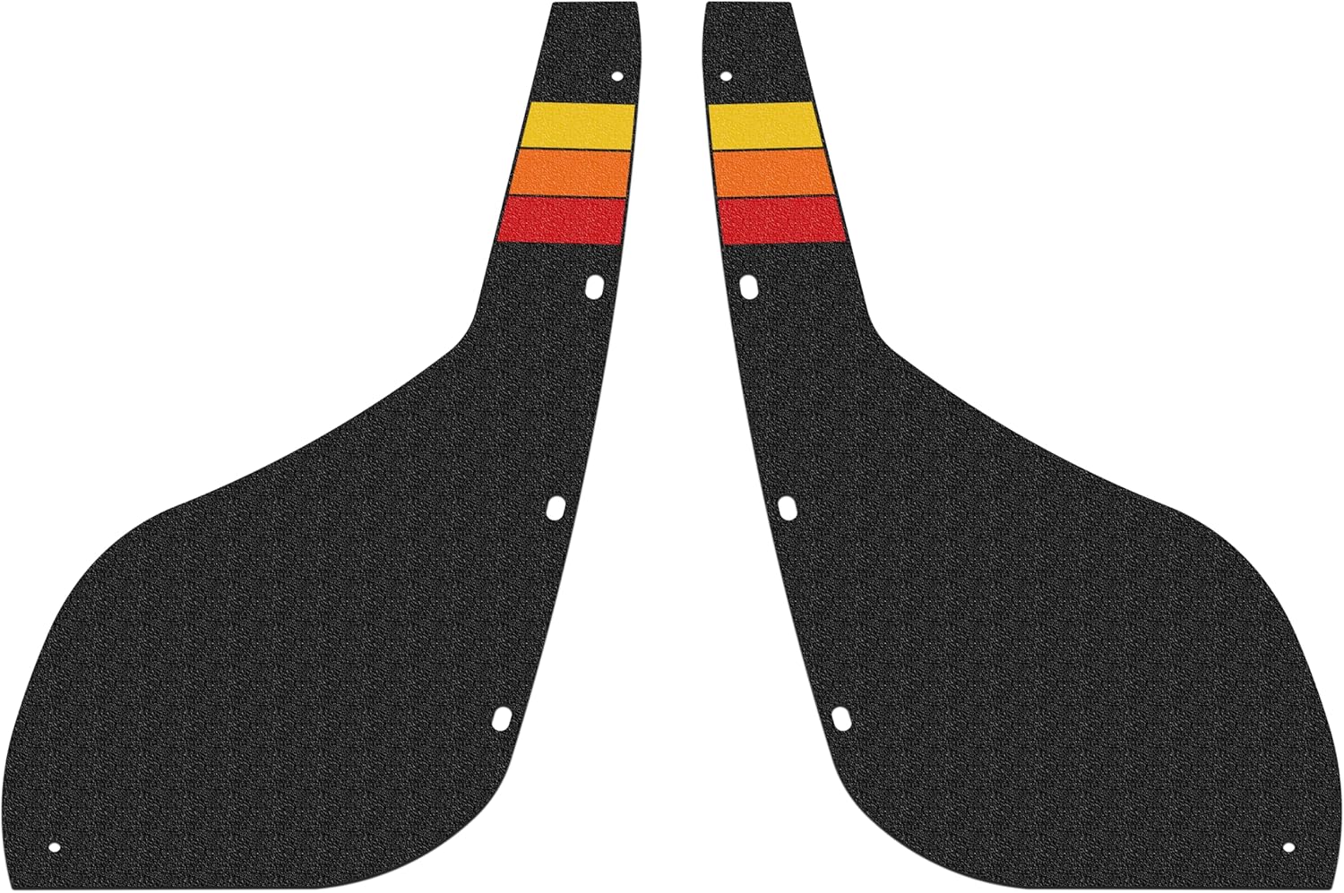 TufSkinz Mudflap Fill-in Kit - Compatible with 2010-2024 4Runner SUV, UTV - Black - Rear Left, Rear Right - 4mm ABS Plastic - Powder Coated - Bolt-On Mud Guards